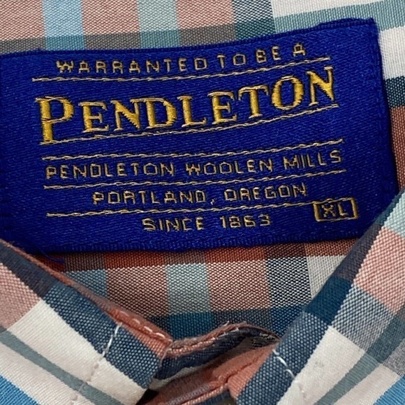 Pendleton Plaid‎ Shirt Mens XL Multi Color Button Down Long Sleeve 100% Cotton - Picture 6 of 8